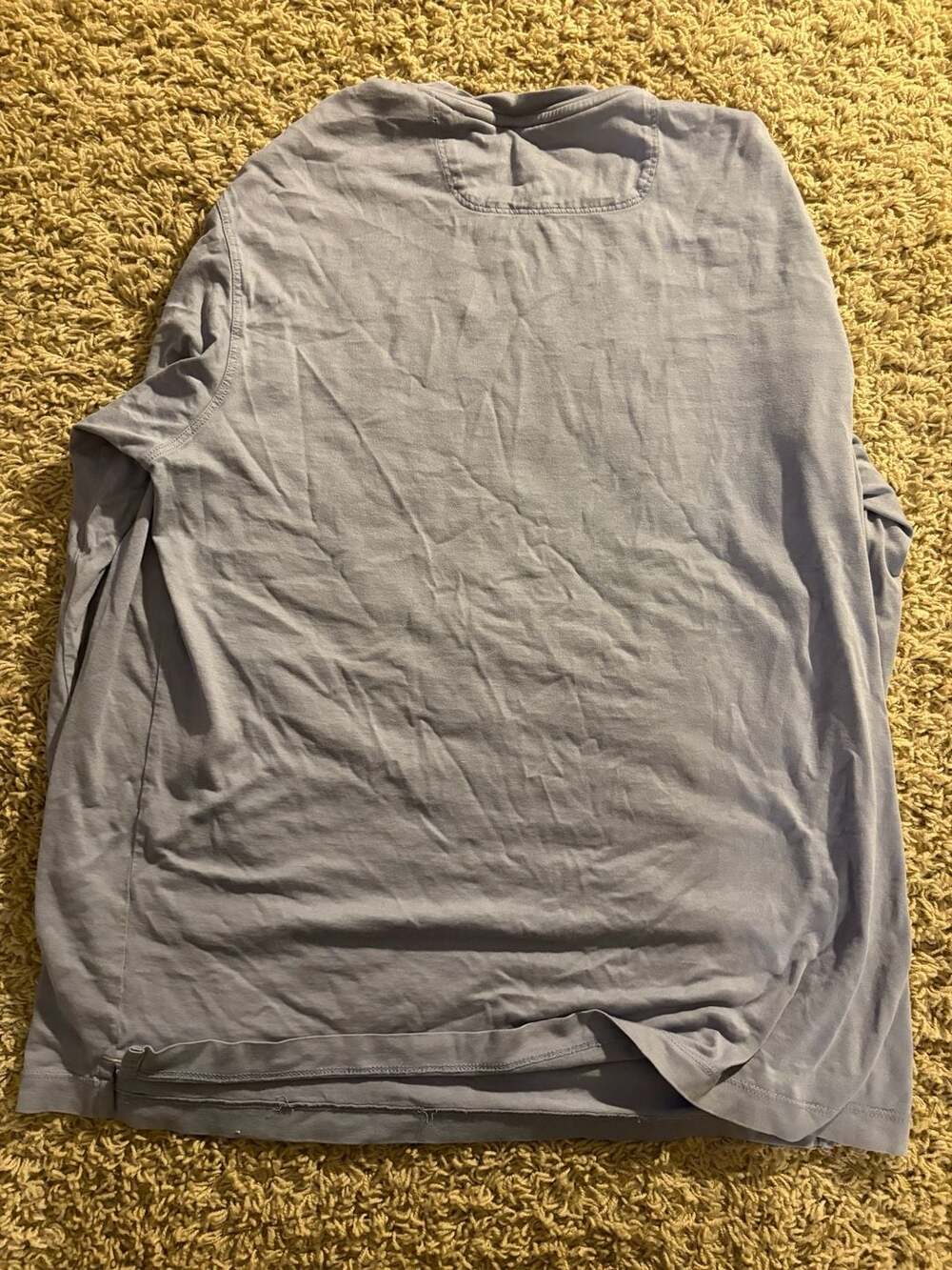 Tommy Bahama Long Sleeve T-Shirt Size L/G Blue Pima Cotton Modal